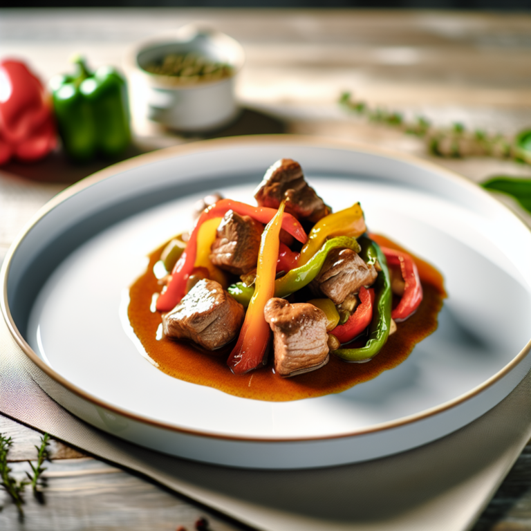 Recette Veau Navarin aux Poivrons au Cookeo - Plat principal Française - Photo du plat prêt à déguster