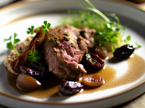 Recette Veau Provençal aux Pruneaux au Cookeo - Plat principal Française - Photo du plat prêt à déguster