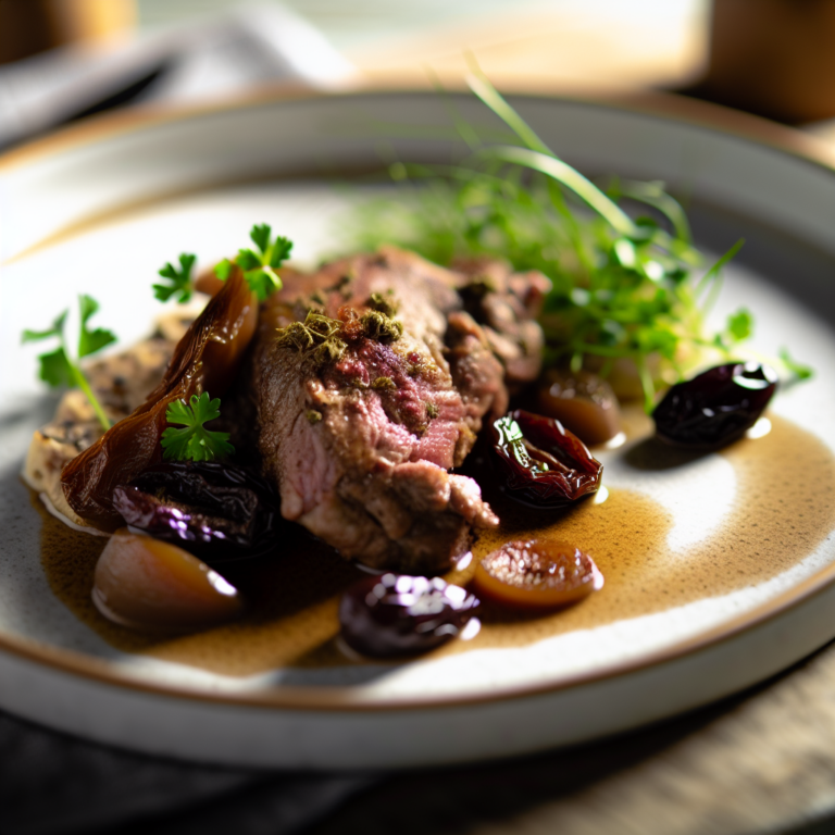 Recette Veau Provençal aux Pruneaux au Cookeo - Plat principal Française - Photo du plat prêt à déguster