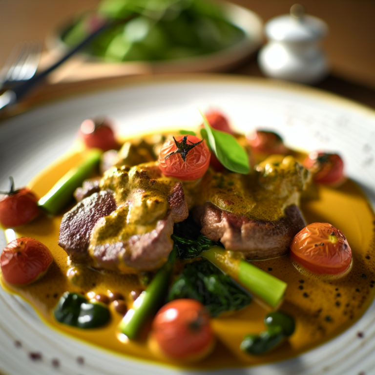 Recette Veau à la moutarde aux tomates au Cookeo - Plat principal Française - Photo du plat prêt à déguster