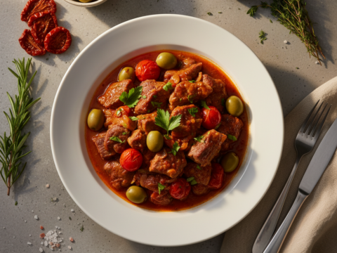 Recette Veau aux olives au Cookeo - Plat principal Française - Photo du plat prêt à déguster