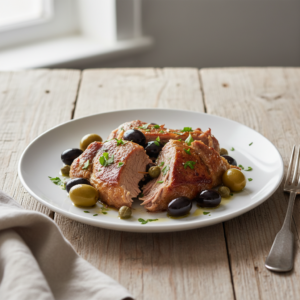 Veau confit aux olives – Recette Cookeo
