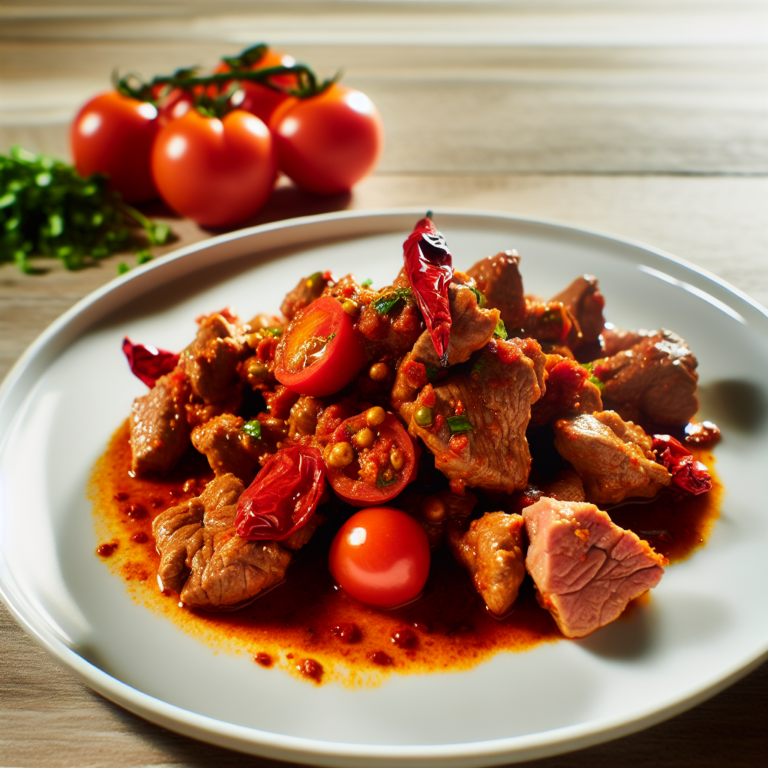 Recette Veau épicé aux tomates au Cookeo - Plat principal Française - Photo du plat prêt à déguster