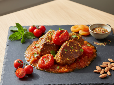 Recette Veau tajine aux tomates au Cookeo - Plat principal Française - Photo du plat prêt à déguster