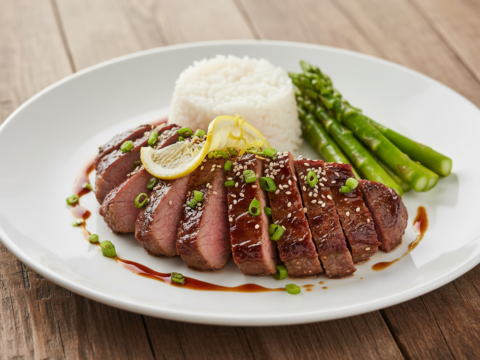 Recette Veau teriyaki au citron au Cookeo - Plat principal Française - Photo du plat prêt à déguster
