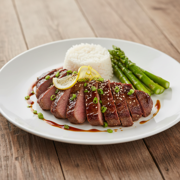 Recette Veau teriyaki au citron au Cookeo - Plat principal Française - Photo du plat prêt à déguster
