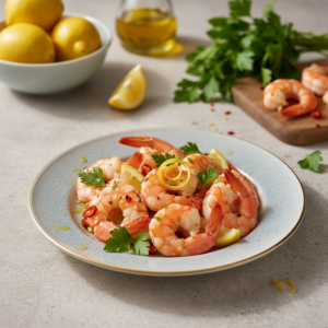 Crevettes au citron – Recette Cookeo