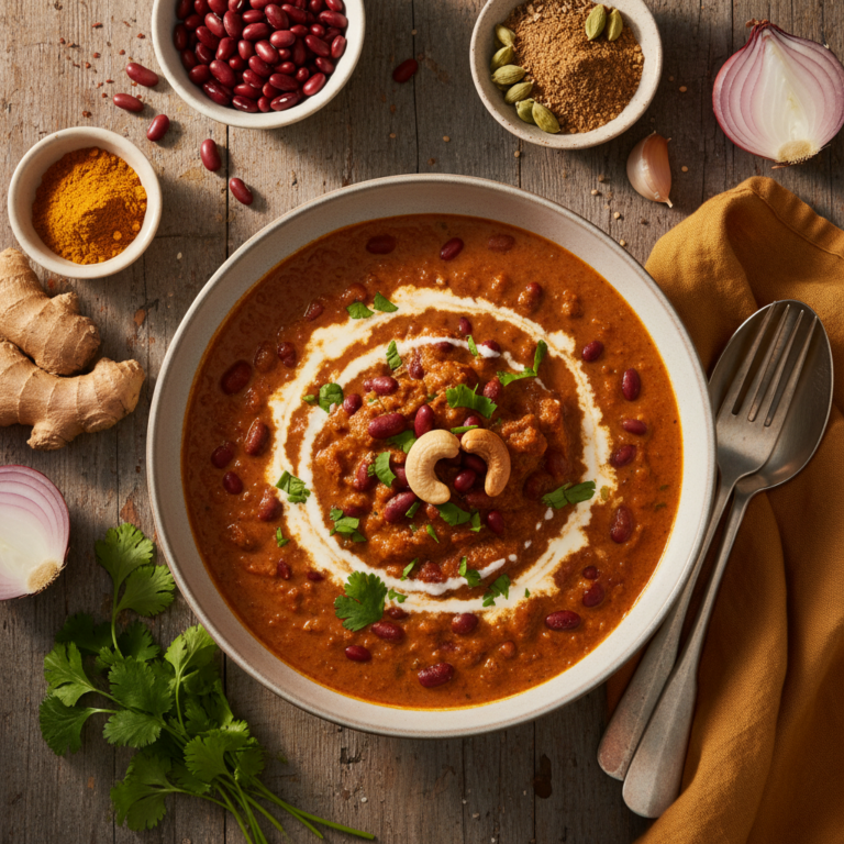 Recette Haricots rouges korma au Cookeo - Plat principal Indienne - Photo du plat prêt à déguster