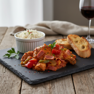 Recette Lapin Basquaise au Cookeo - Plat principal Française - Photo du plat prêt à déguster