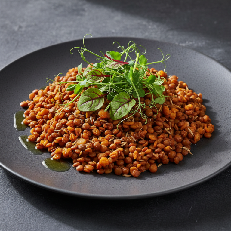 Recette Lentilles aux épices au Cookeo - Plat principal Française - Photo du plat prêt à déguster