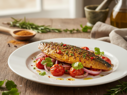 Recette Maquereaux aux épices au Cookeo - Plat principal Française - Photo du plat prêt à déguster