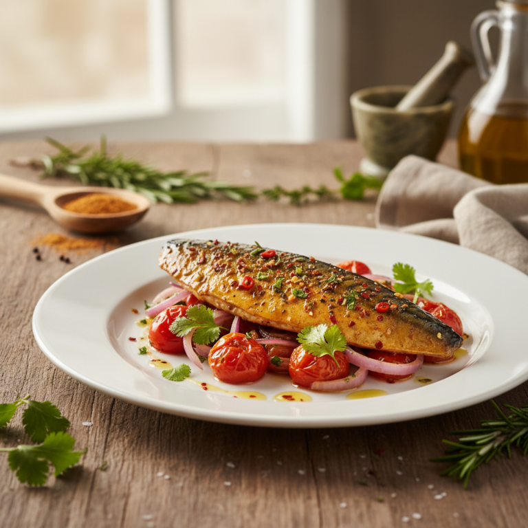 Recette Maquereaux aux épices au Cookeo - Plat principal Française - Photo du plat prêt à déguster