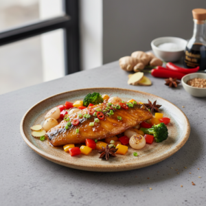 Merlu aigre-doux – Recette Cookeo