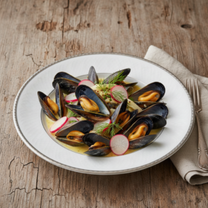 Moules aux radis – Recette Cookeo