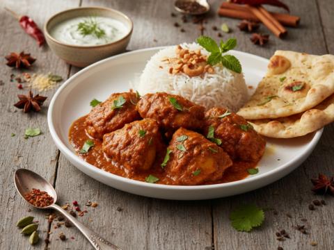 Recette Poulet Madras au Cookeo - Plat principal Indienne - Photo du plat prêt à déguster