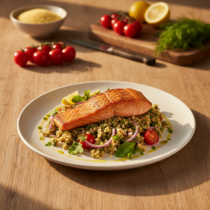 Saumon au boulgour – Recette Cookeo