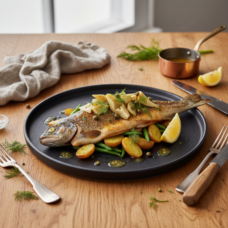 Recette Truite aux artichauts au Cookeo - Plat principal Française - Photo du plat prêt à déguster