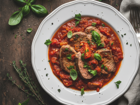 Recette Veau à la tomate au Cookeo - Plat principal Française - Photo du plat prêt à déguster