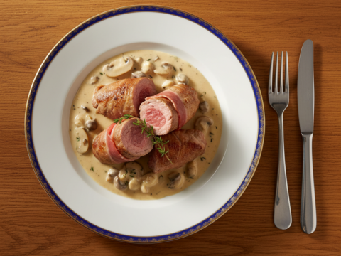 Recette Veau au jambon au Cookeo - Plat principal Française - Photo du plat prêt à déguster