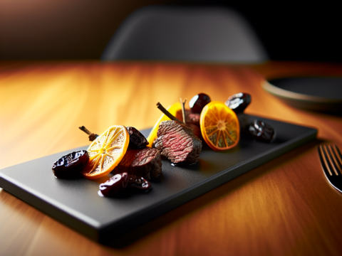 Recette Boeuf aux agrumes aux pruneaux au Cookeo - Plat principal Française - Photo du plat prêt à déguster