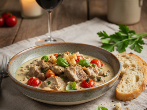 Recette Boeuf blanquette aux tomates au Cookeo - Plat principal Française - Photo du plat prêt à déguster