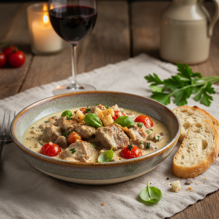 Recette Boeuf blanquette aux tomates au Cookeo - Plat principal Française - Photo du plat prêt à déguster