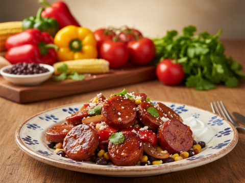 Recette Chorizo à la texane au Cookeo - Plat principal Texane - Photo du plat prêt à déguster