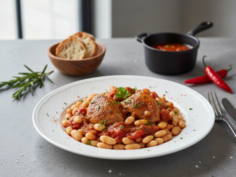 Recette Dinde aux haricots au Cookeo - Plat principal Française - Photo du plat prêt à déguster