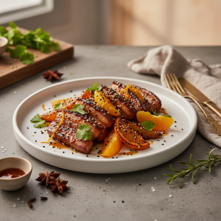 Recette Porc teriyaki à l'orange au Cookeo - Plat principal Asiatique - Photo du plat prêt à déguster
