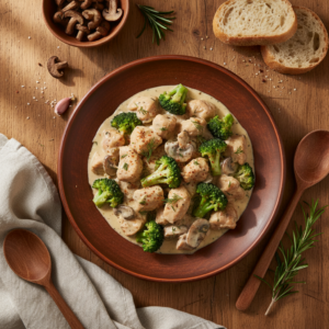 Poulet Stroganoff aux Brocolis – Recette Cookeo
