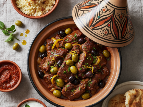 Recette Boeuf tajine aux olives au Cookeo - Plat principal Française - Photo du plat prêt à déguster