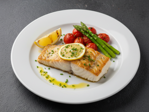 Recette Cabillaud à la plancha au Cookeo - Plat principal Française - Photo du plat prêt à déguster