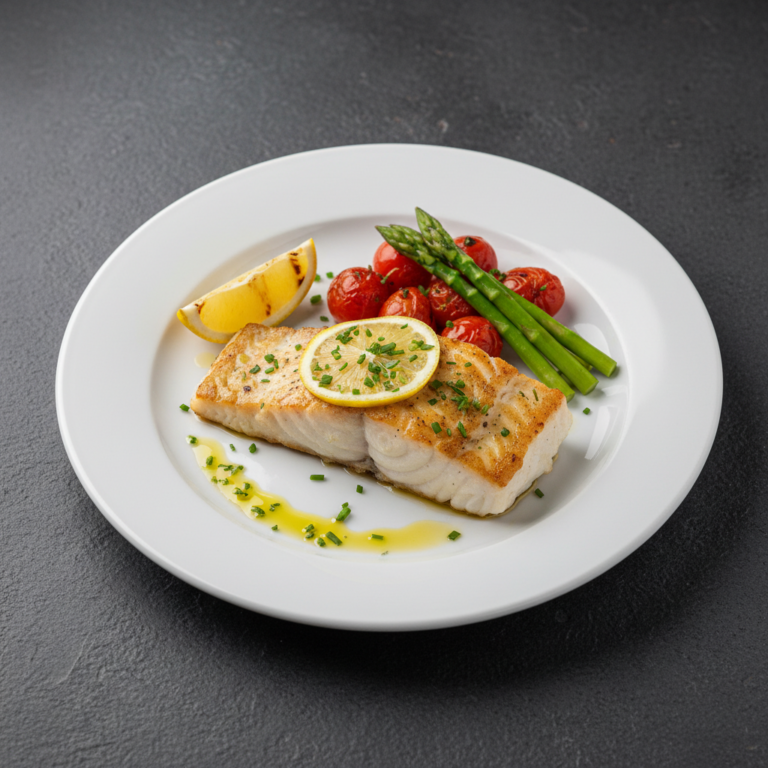 Recette Cabillaud à la plancha au Cookeo - Plat principal Française - Photo du plat prêt à déguster