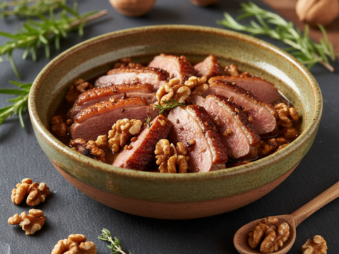 Recette Canard aux noix au Cookeo - Plat principal Française - Photo du plat prêt à déguster