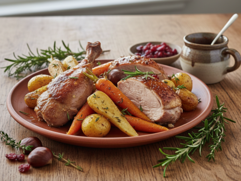 Recette Dinde d'hiver au Cookeo - Plat principal Française - Photo du plat prêt à déguster