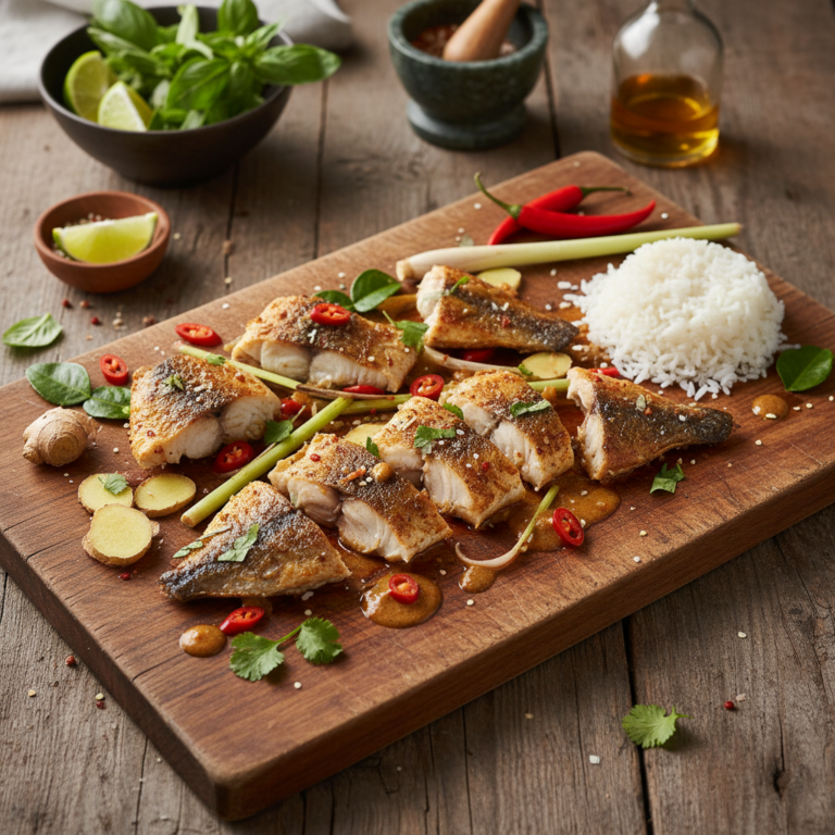 Recette Dorade à la thaïlandaise au Cookeo - Plat principal Thaïlandaise - Photo du plat prêt à déguster