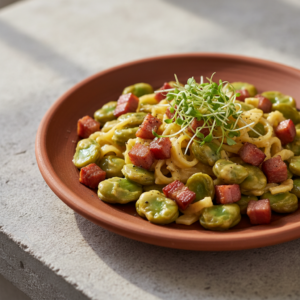 Fèves Carbonara – Recette Cookeo