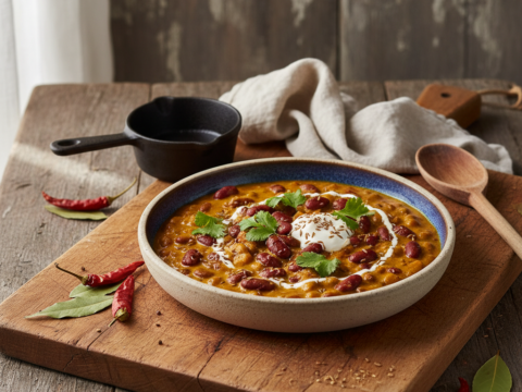 Recette Haricots rouges au curry au Cookeo - Plat principal Indienne - Photo du plat prêt à déguster