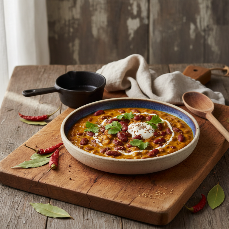 Recette Haricots rouges au curry au Cookeo - Plat principal Indienne - Photo du plat prêt à déguster