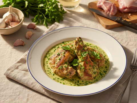 Recette Lapin au persil au Cookeo - Plat principal Française - Photo du plat prêt à déguster