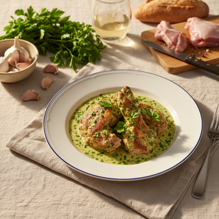 Recette Lapin au persil au Cookeo - Plat principal Française - Photo du plat prêt à déguster