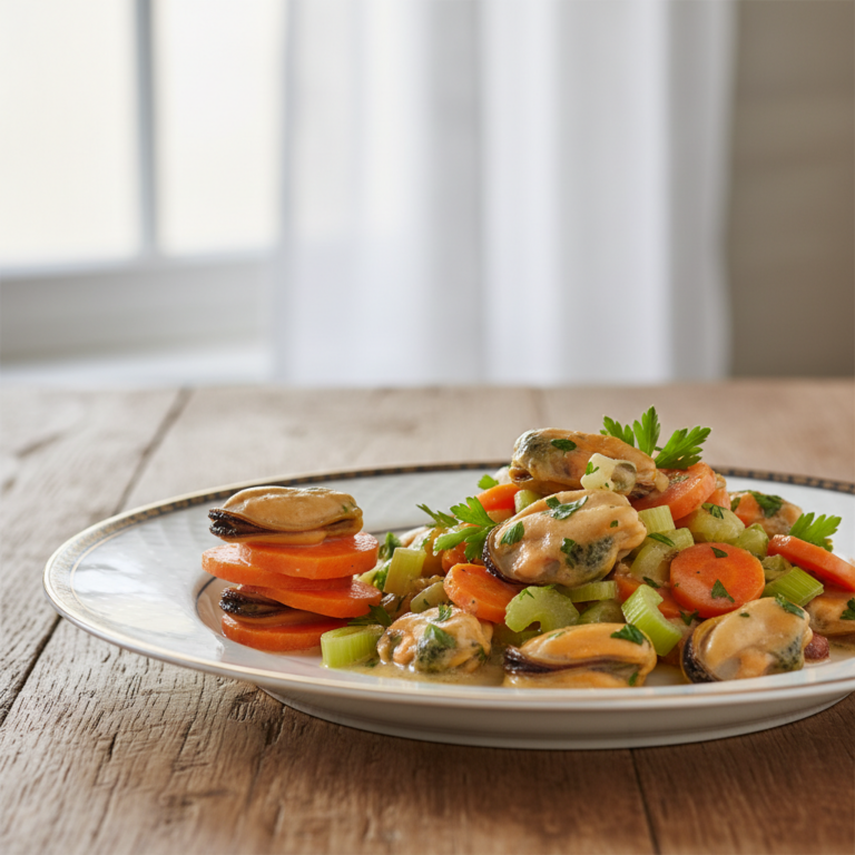 Recette Moules aux carottes au Cookeo - Plat principal Française - Photo du plat prêt à déguster