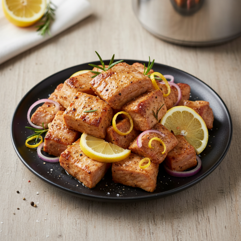 Recette Porc mariné au citron au Cookeo - Plat principal Française - Photo du plat prêt à déguster