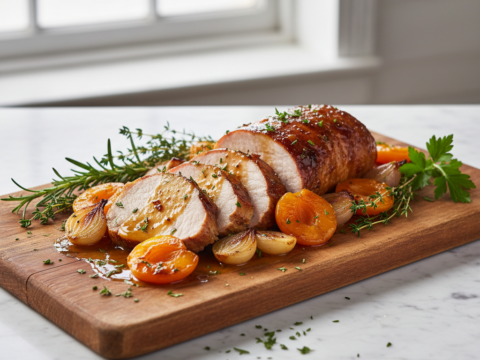 Recette Porc provençal aux abricots au Cookeo - Plat principal Française - Photo du plat prêt à déguster