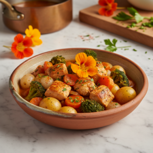 Poulet Navarin aux Brocolis – Recette Cookeo