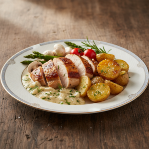 Poulet marinière aux pommes de terre – Recette Cookeo