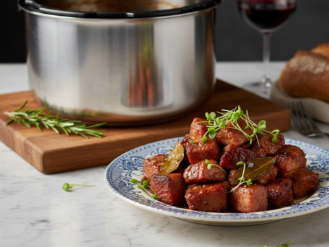 Recette Ragoût de Jambon au Cookeo - Plat principal Française - Photo du plat prêt à déguster