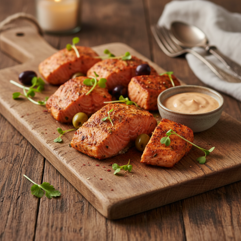 Recette Saumon Tandoori aux Olives au Cookeo - Plat principal Indienne - Photo du plat prêt à déguster