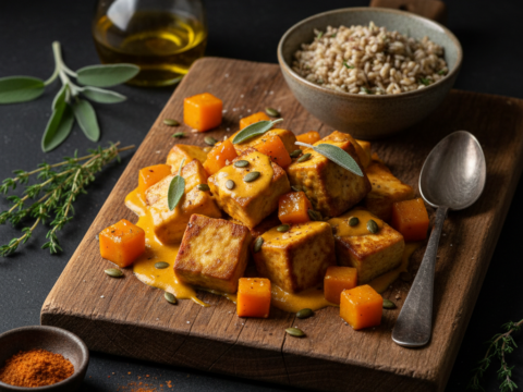 Recette Tofu à la Butternut au Cookeo - Plat principal Française - Photo du plat prêt à déguster