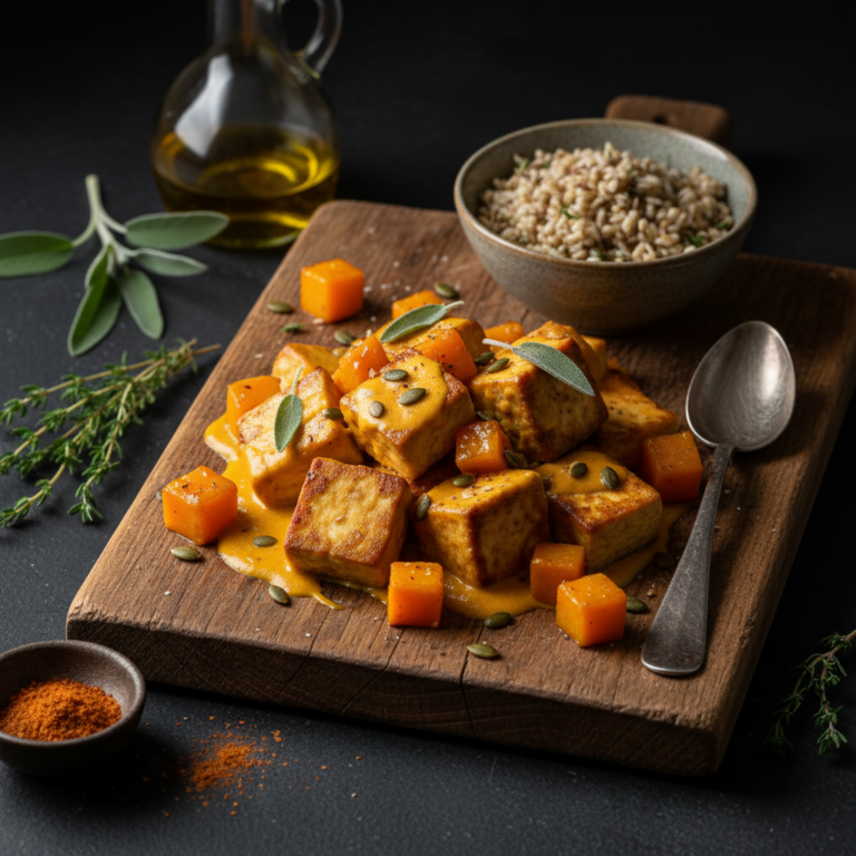 Recette Tofu à la Butternut au Cookeo - Plat principal Française - Photo du plat prêt à déguster